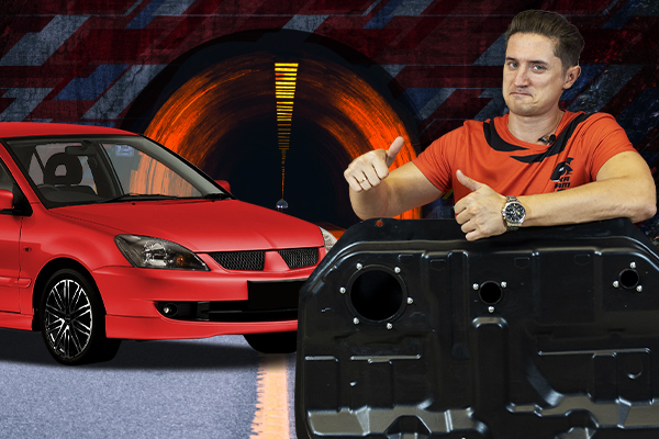 Пластиковый топливный бак на Митсубиси Лансер 9